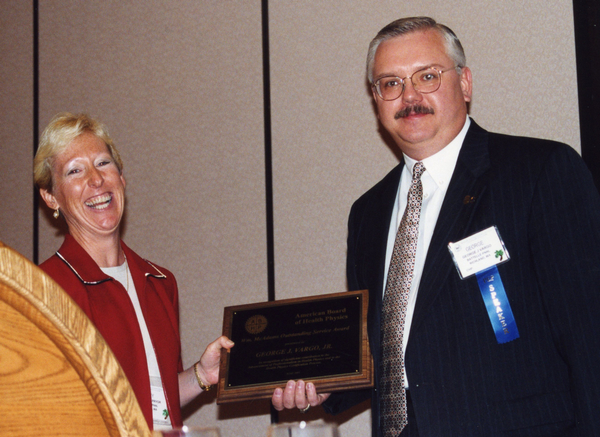 ABHP Vice Chair Kathy Pryor with George Vargo